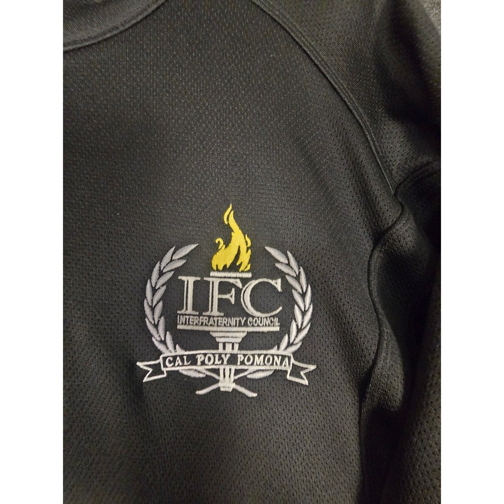 Nike Golf Cal Poly IFC Delegate Quarter Zip Pullover Black Mens Size L - Picture 7 of 10